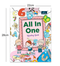 Learning Books For Kids Set Of 4 - All In One Reading Book , My Table Book Of Multiplication , Kids Picture Dictionary And Hindi Varnamala -