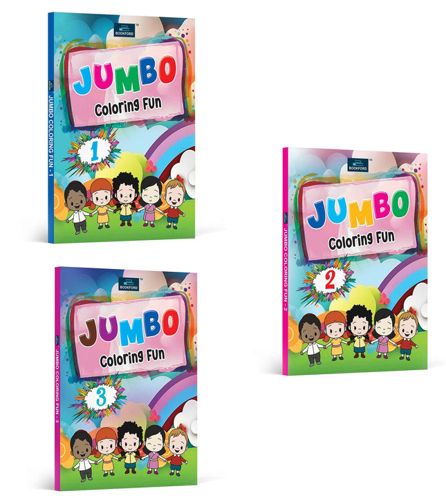Jumbo Coloring Fun - Set Of 3 Books For Kids|colour book for kids | kids colouring books |