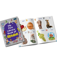 My First Library Books - Set of 5 Books - Alphabet, Numbers, Hindi Varnamala, Colors & Shapes, and Body Parts For Kids