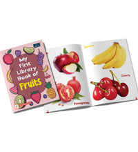 My First Library Books - Set of 5 Books - Fruits, Vegetables, Wild Animals & Domestic Animals, Good Manners, and Nursery Rhymes For Kids