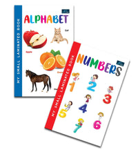 My Small Laminated Books - Set Of 2 Books - Alphabet And Numbers For Kids