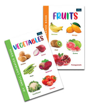 My Small Laminated Books - Set Of 2 Books - Fruits And Vegetables For Kids