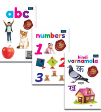 For Little Readings Library Book Of - Set Of 3 Books - Alphabet , Numbers , Hindi Varnamala For Kids Hardcover,