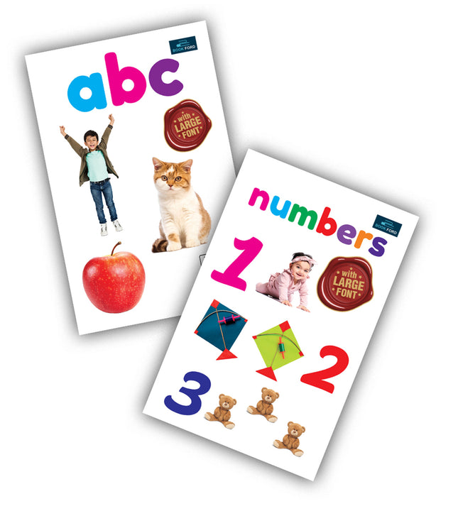 For Little Readings Library Book Of - Set Of 2 Books - Alphabet , And Numbers For Kids Hardcover
