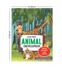 Young Minds Encyclopedia - Set Of 5 Books - Animals , General Knowledge , Space , Human Body , And Nature Encyclopedia For Kids ,