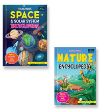Young Minds Encyclopedia - Set Of 2 Books - Space And Nature Encyclopedia For Kids