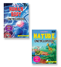 Young Minds Encyclopedia - Set Of 2 Books - Human Body And Nature Encyclopedia For Kids ,