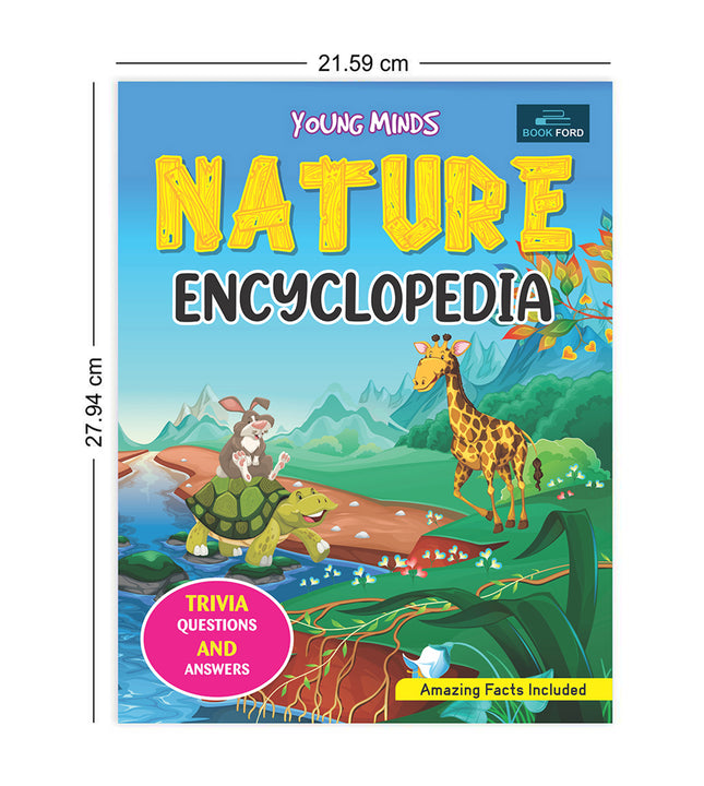 Young Minds Encyclopedia - Set Of 2 Books - Human Body And Nature Encyclopedia For Kids ,