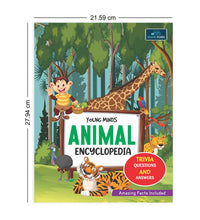 Young Minds Encyclopedia - Set Of 3 Books - Animals, Human Body, And Nature Encyclopedia For Kids ,
