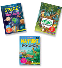 Young Minds Encyclopedia - Set Of 3 - Animals, Space, And Nature Encyclopedia For Kids