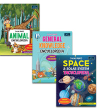 Young Minds Encyclopedia - Set Of 3 - Animals , General Knowledge , And Space Encyclopedia For Kids