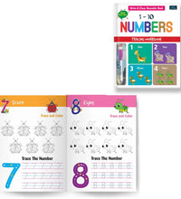 The Write & Clean Reusable Tracing Workbook - Set Of 4 Book Innovative And Practical Learning Resource