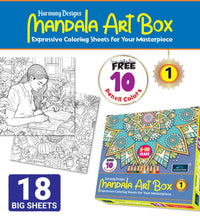 Harmony Designs Mandala Art Box - 1 For Kids & Adults