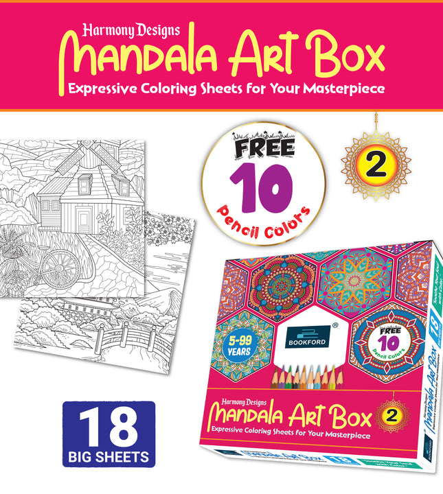 Harmony Designs Mandala Art Box - 2 For Kids & Adults