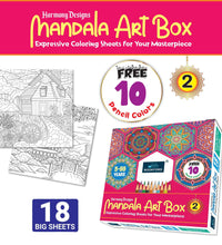Harmony Designs Mandala Art Box - 2 For Kids & Adults