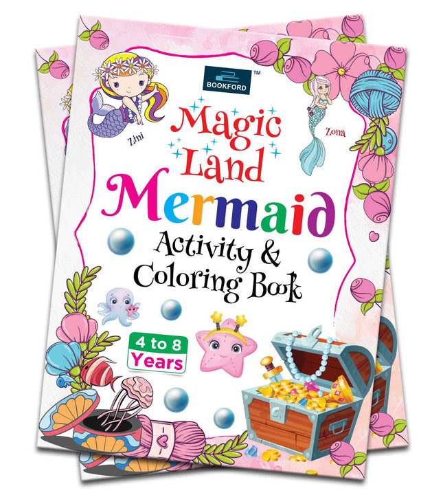 Magic Land Mermaid Activity & Coloring Book For Kids