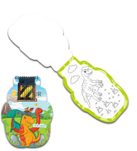 Dinosaur And Princess Coloring Shape Book For Kids Set Of 2