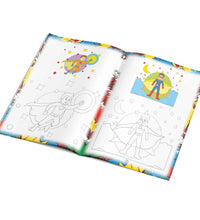 Little Artist Superheroes Copy coloring for kids