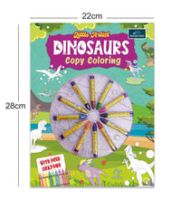 Little Artist Copy coloring for kids (set of 2 books) - Dinosaurs, Superheroes coloring book