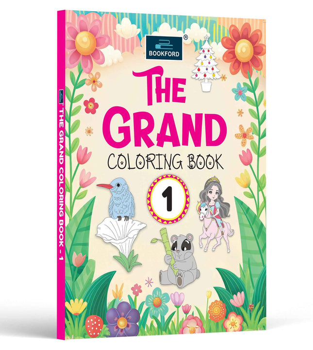 The Grand Coloring Book - 1  - boosts Creativity, Concentration, Colour Awareness and Hand-Eye Coordination