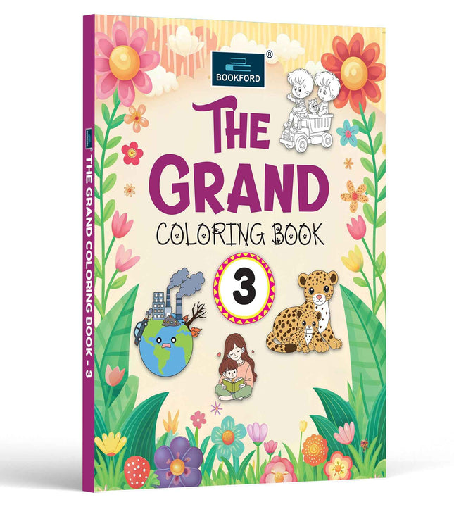 The Grand Coloring Book - 3  - boosts Creativity, Concentration, Colour Awareness and Hand-Eye Coordination