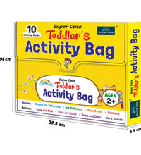 Super Cute Toddler's Activity Bag Set Of 10 Activity Books For Kids| Gift Bag For Children