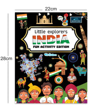 Little explorers Fun Activity Edition Books - Set of 2 - INDIA, WORLD activity book for kids