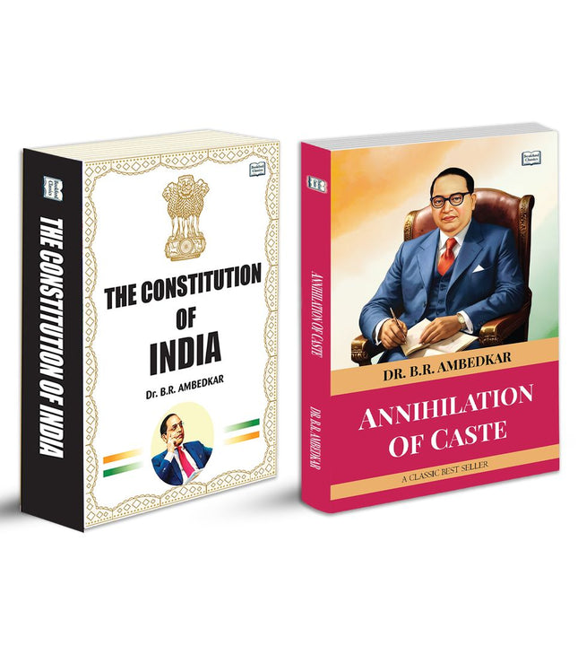 The Constitution of India and Annihilation of Caste | Indian Constitution Book and Dr. B. R. Ambedkar Classic | Law Society Equality and Social Reform Book Combo | Paperback Set