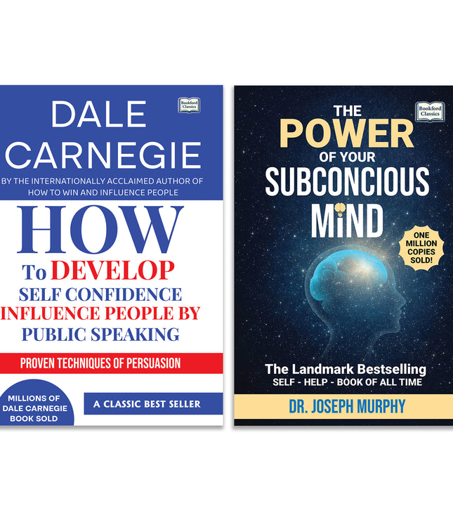 The Power of Your Subconscious Mind And How to Develop Self Confidence - Set of 2 | Motivational Self-Help Books for Positive Thinking, Confidence Building, Success Mindset.