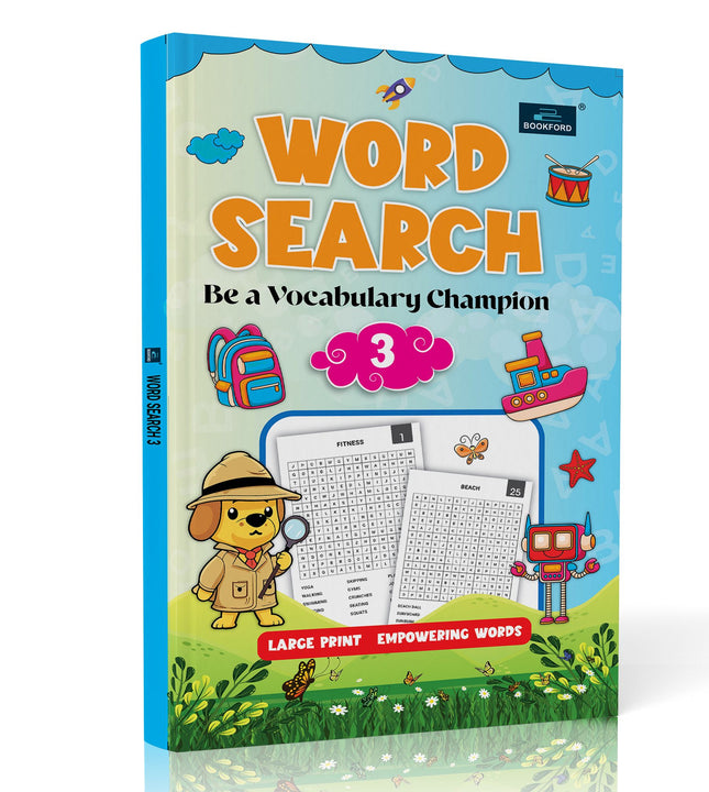 Word Search be a Vocabulary Champion Book-3 for Kids - Booster Activity and Crossword Puzzle Book - Age 3+ Years