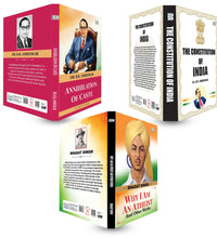 Why I Am an Atheist and Other Works, The Constitution of India and Annihilation of Caste | Bhagat Singh and Dr. B. R. Ambedkar Book Combo | Democracy Equality Social Reform and Political Thought Paperback Set