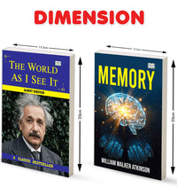 The World as I See And Memory - Set of 2 Novels | Classic Philosophy, Self-Help & Memory Improvement Books.