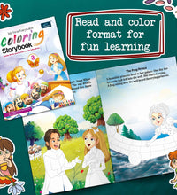Fairytales Coloring Storybooks - Set of 2 (Parts 2 & 3) - Includes Pinocchio, Rapunzel, Snow White & The Frog Prince
