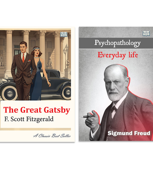 The Psychopathology of Everyday Life and The Great Gatsby - Set of 2 | Classic Psychology & Literary Fiction Combo Book | Sigmund Freud & F. Scott Fitzgerald