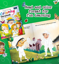 Fairytales Coloring Storybooks - Set of 3 (Parts 1, 2 & 3) - Includes Cinderella, Beauty and the Beast, Pinocchio, Rapunzel, Snow White & Frog Prince
