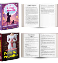 A Little Princess,Rebecca, Pride and Prejudice and The Story of My Life | Classic Literature and Inspirational Book Combo | Friendship Courage Romance and Life Lessons Paperback Set